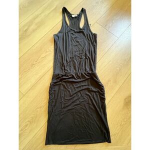 Halogen Black Racerback Knit Midi Dress Size XS